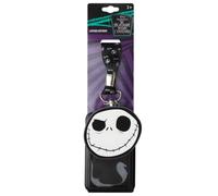 LUV HER Jack Skellington Lanyards for Kids Teacher Lanyard ID Badge Holder | Disney Nightmare Before Christmas 18" Breakaway-Lanyard Card-Holder 4" Hard Case with Screen Metal Clip 3" Soft Robber Charm