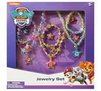 LUV HER Paw Patrol Girl's Jewelry Set - Dress up 9 Piece Toy Jewelry Box Set with Bead Necklace, Bracelet and Ring - Play Accessories - Ages 3+