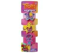 LUV HER Trolls 3 Slap Bracelets for Girls - Fun Confetti Wristband Featuring Trolls - Adjustable Fit - Birthday Party Favor or Gift - Ages 3+