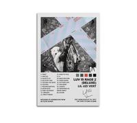 Luv Is Rage 2 Lil Uzi Vert Album Cover Aesthetic Limited Edition Signature Rap Singer Music Poster Dormitory Decoration Bedroom Canvas Wall Art Room Unframe-style 1320x30inch(50x7