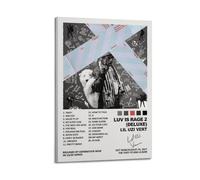 Luv Is Rage 2 Lil Uzi Vert Album Cover Aesthetic Limited Edition Signature Rap Singer Music Poster - Dormitory Bedroom Wall Art Canvas Printing - Frame-style-1308x12inch(20x30c