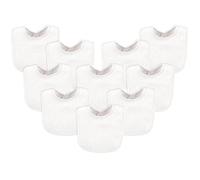 Luvable Friends 10 Piece Baby Bibs, White