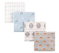 Luvable Friends 4 Piece Flannel Receiving Blanket, Unicorn, One Size