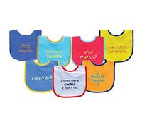 Luvable Friends 7-Pack Bold Sayings Baby Bib