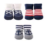 Luvable Friends Baby Boys' Socks Giftset, Nautical, 0-9 Months (Pack of 3)