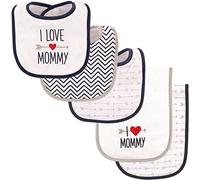Luvable Friends Bib and Burp Cloth Set, Boys Love Mommy