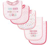 Luvable Friends Bib and Burp Cloth Set, Thank Heaven for Girls