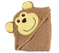 Luvable Friends Unisex Baby Cotton Animal Face Hooded Towel, Monkey, One Size