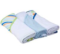 Luvable Friends Unisex Baby Cotton Terry Hooded Towels, Blue, One Size