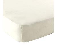 Luvable Friends Unisex Baby Fitted Crib Sheet, Ecru Solid, One Size
