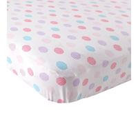 Luvable Friends Unisex Baby Fitted Crib Sheet, Girl Crosshatch, One Size