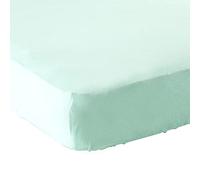 Luvable Friends Unisex Baby Fitted Crib Sheet, Mint Solid, One Size