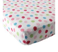 Luvable Friends Unisex Baby Fitted Crib Sheet, Pink Geometric, One Size