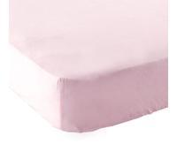 Luvable Friends Unisex Baby Fitted Crib Sheet, Pink Solid, One Size