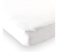 Luvable Friends Unisex Baby Fitted Crib Sheet, White Solid, One Size