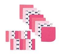 Luvable Friends Unisex Baby Super Soft Bundle Washcloths, Bows, One Size