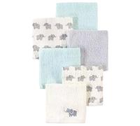 Luvable Friends Unisex Baby Super Soft Cotton Washcloths, Elephant with Hat, One Size