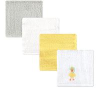 Luvable Friends Unisex Baby Super Soft Cotton Washcloths, Scuba Duck, One Size