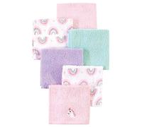 Luvable Friends Unisex Baby Super Soft Cotton Washcloths, Unicorn and Rainbow, One Size