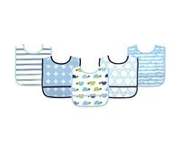 Luvable Friends Unisex Baby Waterproof PEVA Bibs, Turtle, One Size