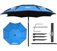 LUVADU ZCX large Fishing Umbrella Fishing Umbrella Multifunctional Foldable Parasol Rainproof And Windproof Outdoorthickened Fishing Umbrella Blue Portable Fishing Umbrella (Size : 2.0m)
