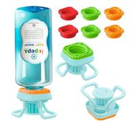 Luvan 2-Pack Bottle Emptying Cap Flip Dispenser Kit for Every Drop Universal Inverted No-Waste Caps for Shampoo Lotion Soap Ketchup Mustard Sauces Space-Saver for Kitchen Bathroom