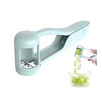 Luvan Grape Cutter for Toddlers,Grape Slicer for Baby Tomato Cherry Strawberry Cutter Tools Into 4 Pieces Vegetable Fruit Salad, Stainless Steel Quarter Corers Pitters Slicer Kitchen Gadget-Blue