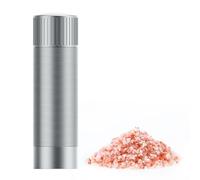 Luvan Salt Grinder, Professional Grade Salt Mill with Unique Burr Grinder, 12 Adjustable Coarseness Settings, Lightning-Fast Grinding Speed, Heavy Duty Aluminum Manual Salt and Pepper Grinder