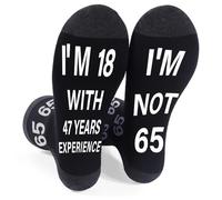 Luvart 65th Birthday Gifts for Men - 65 Years Old 1960 Mens Birthday Gifts Ideas, Soft Funny 65th Socks for Men, 65th Birth Presents for Dad Grandad Husband Uncle from Son Daughter Wife