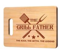 Luvart Gifts for Dad, Dad Birthday Christmas Father's Day Gift Idea, Bamboo Chopping Board, Daddy Presents from Daughter Son, Retirements Kitchen Cooking Presents for Father