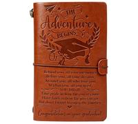Luvart Graduation Gifts Leather Notebook - Gifts for Graduates University Leavers, Grad Present for Daughter Son Grandson from Parents