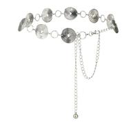 Luvatar Fashion Metal Waist Chain Belt Blouse Dress Sweater Chain Belt…, Silver-s86, Medium