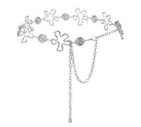 Luvatar Fashion Metal Waist Chain Belt Blouse Dress Sweater Chain Belt…, Silver-t03, Medium