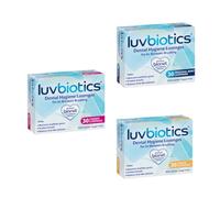 Luvbiotics On The go Freshness with Mint, Cherry and Lemon Natural Flavours - Probiotics and Xylitol Promotes Good Bacteria for Fresh Breath and Healthy Teeth & Gums.