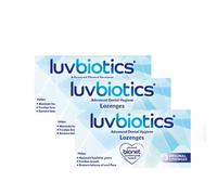 LUVBIOTICS Original Dental Lozenges - 3pc Travel Pack of 3