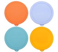 LUVCOSY 4 Cup Silicone Replacement Lids Storage Cover for Pyrex 7201-PC Glass Bowls (Container not Included) 4 Pack Microwave, Dishwasher and Freezer Safe