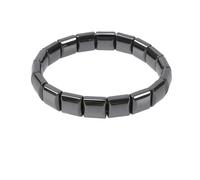 LUVDECO 1Pc Hemios Hematite Bracelet for Men Adjustable Stone Wristband for Strength Focus Legendary Hematite Gift for Dad Husband Boyfriend