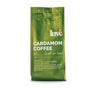 Luve Cardamom - Speciality Spiced 100% Arabica - Fresh Roasted UK Aromatic Blend with Real Cardamom - Exotic Flavour - Whole Bean & Ground 200g