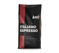 Luve Italiano Espresso Coffee Beans - Speciality Italian Medium Roast 100% Arabica - Fresh Roasted UK, Rich Aroma, Chocolate & Toasted Nut - Whole Bean & Ground Coffee Beans 1kg / 250g