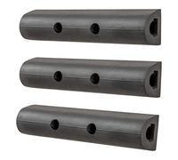 LUVERNE 2090615-3 10-Inch Universal Rubber Bumper Guard Protector Strips Loading Dock Rear Fender Pad Bump Stop, 3-Pack