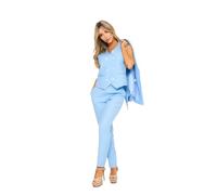 LuvForever Sky Blue 3 Piece Trouser Suit (8)