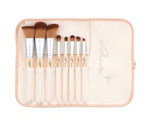 Luvia-Cosmetics Brushes Brush-SetBamboo's Leaf Set Cosmetic brushes 8 pcs. + linen bag 1 pc.