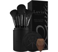 Luvia-Cosmetics Brushes Brush-SetPrime Vegan Pro Set Black Cosmetic brushes 12 pcs. + make-up sponge 1 pc. + cleaning pad 1 pc. + lockable brush holder 1 pc.