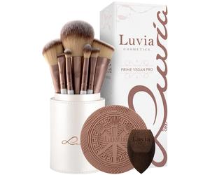 Luvia-Cosmetics Brushes Brush-SetPrime Vegan Pro Set Cosmetic brushes 12 pcs. + make-up sponge 1 pc. + cleaning pad 1 pc. + lockable brush holder 1 pc.