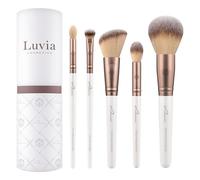 Luvia Make-Up Brush Set, Daily Essentials Brush Set, Powder and Eye Brush Set, 5 Vegan Cosmetic Brushes