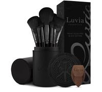 Luvia Prime Vegan Pro Make-Up Brush Set, Black, 12 Makeup Brushes Including B...
