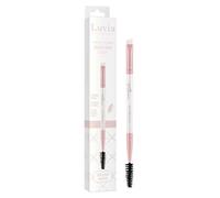 Luvia Professional Makeup Brush, Eyebrow Make-Up Brush, Eyebrow Brush, Eye Brush, Flat Angled Brush, Multi-Function, Vegan Cosmetic Brush, 430 // Brow Duo - Candy