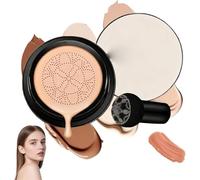 Luvie Glow Foundation Cushion Concealer,Mushroom Head Air Cushion CC Cream,BB Cream Face Makeup Foundation,Moisturizing Concealer Brighten Long-Lasting, Even Skin Tone for All Skin Type (Brunet Brown)