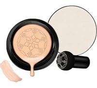 Luvie Glow Foundation Cushion,Mushroom Head Air Cushion Cc Cream, CC Cream Foundation Make Up Concealer for Face,Moisturizing Concealer Brighten Long-Lasting,Even Skin Tone for All Skin Types (Warm)