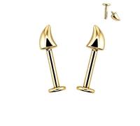 LUVKORIA Devil-Horns Helix Earrings Stud - Surgical Steel Piercing Jewelry